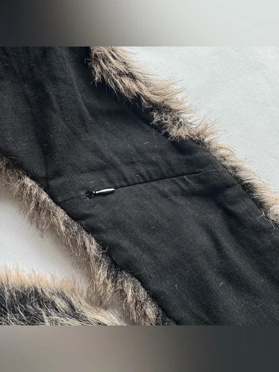 SpiritHoods Grey Wolf Faux Fur Hood Hat with Paws Festival Cozy - Picture 10 of 14